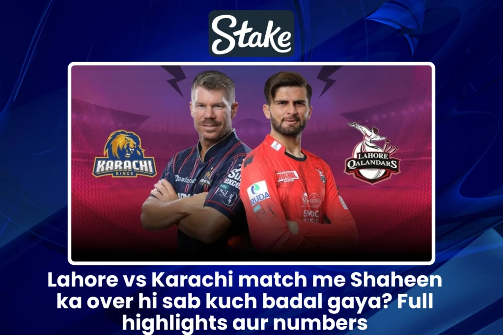Lahore vs Karachi match