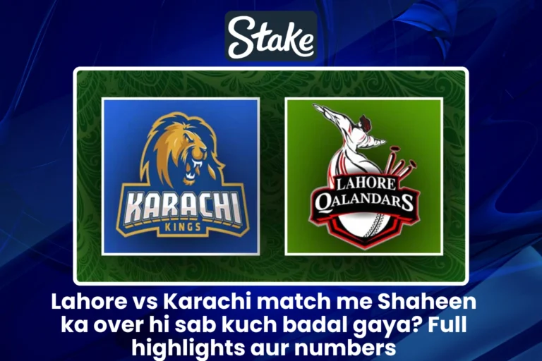Lahore vs Karachi match me Shaheen ka over hi sab kuch badal gaya