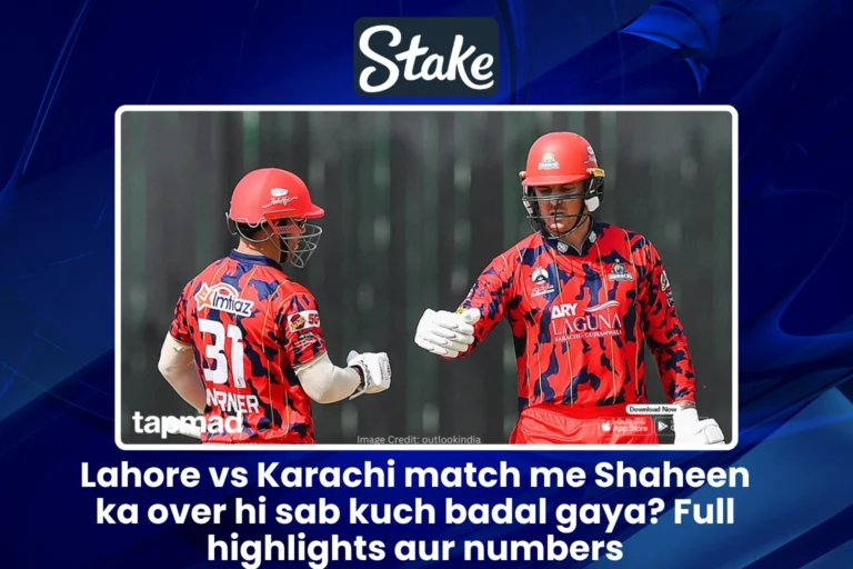 Lahore vs Karachi match me Shaheen ka over hi sab kuch badal gaya Full highlights aur numbers