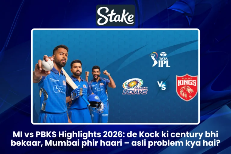 MI vs PBKS Highlights 2026 de Kock ki century bhi bekaar, Mumbai phir haari – asli problem kya hai