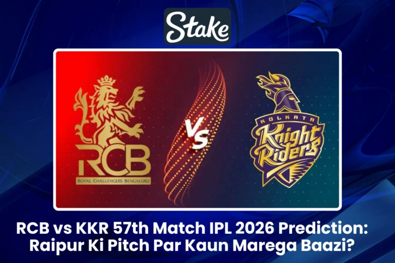 RCB vs KKR 57th Match IPL 2026 Prediction