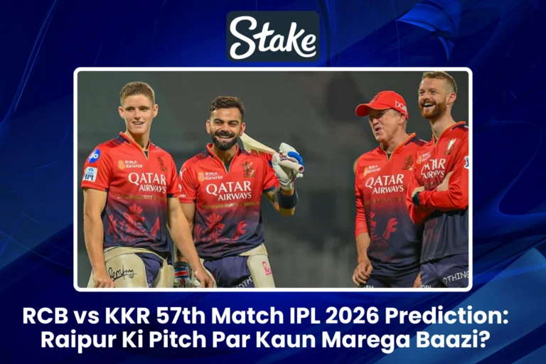 RCB vs KKR 57th Match IPL 2026 Prediction Raipur Ki Pitch Par Kaun Marega Baazi