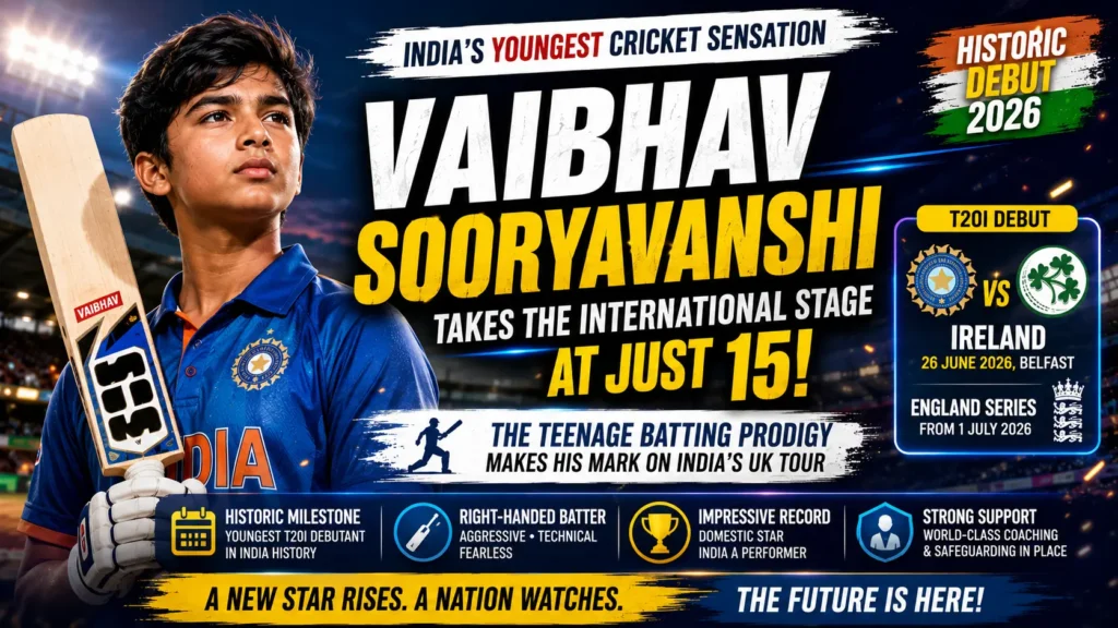 Vaibhav Sooryavanshi India's Youngest T20I Cricket Sensation