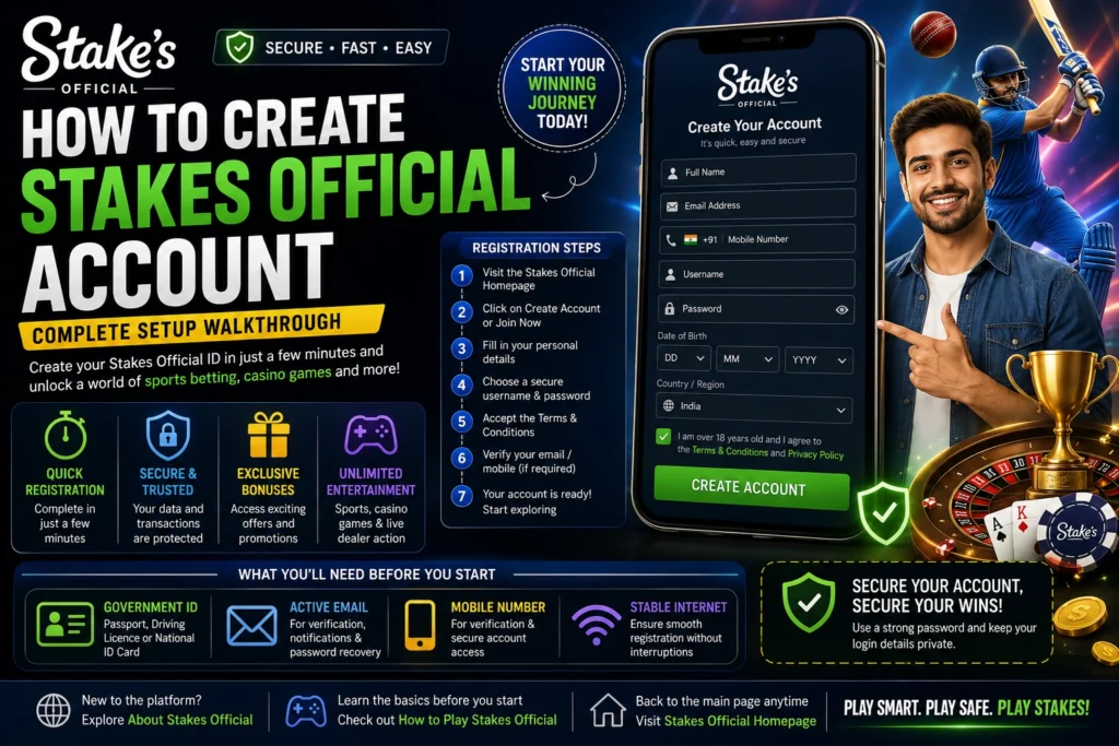 How To Create Stakes Official Account