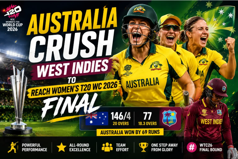 Australia Crush West Indies to Reach Women's T20 WC 2026 Final