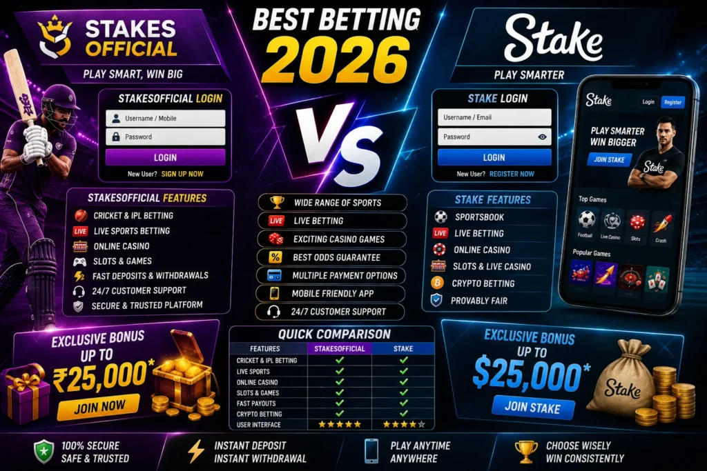StakesOfficial vs Stake
